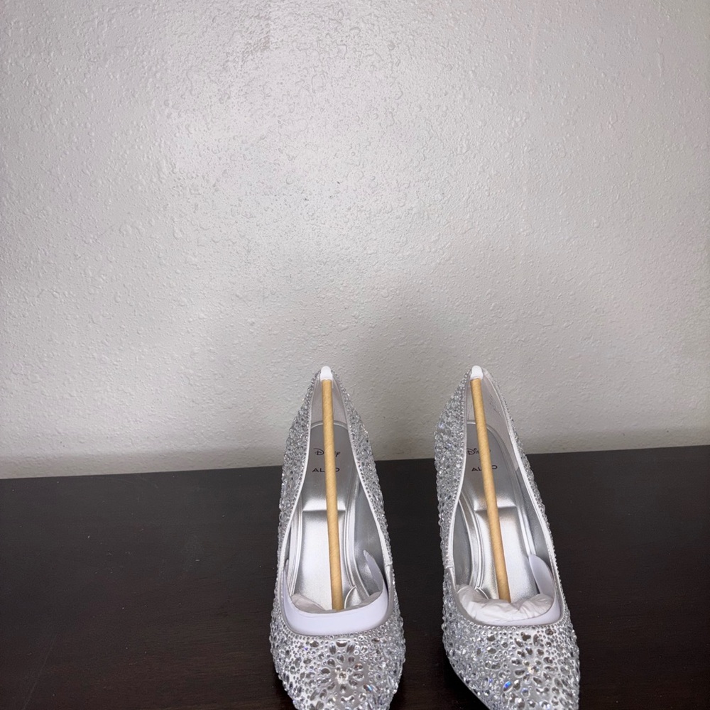 Aldo Silver Sparkly Heels for Special Occasions